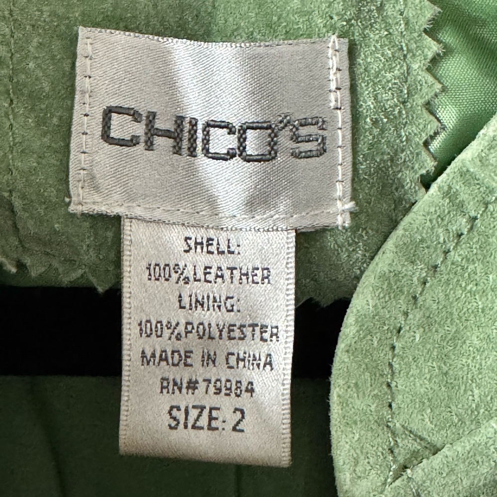 Chico's Light Green Utility Jacket - image 8